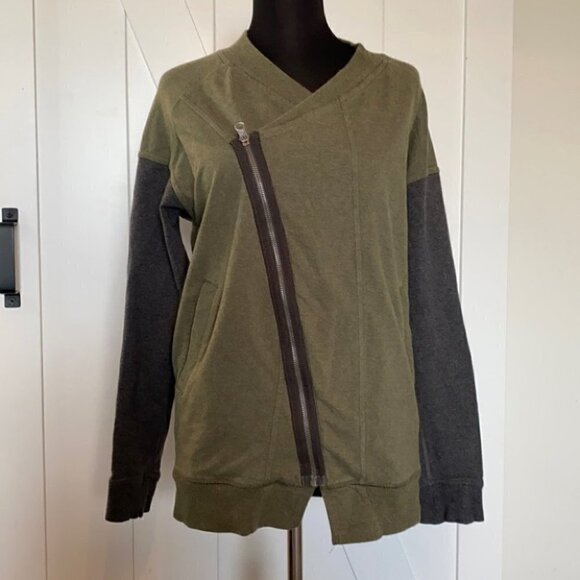 LULULEMON Mula Bundle WrapHeathered Fatigue Green / Heathered Dark Grey sz 4 - Picture 4 of 11